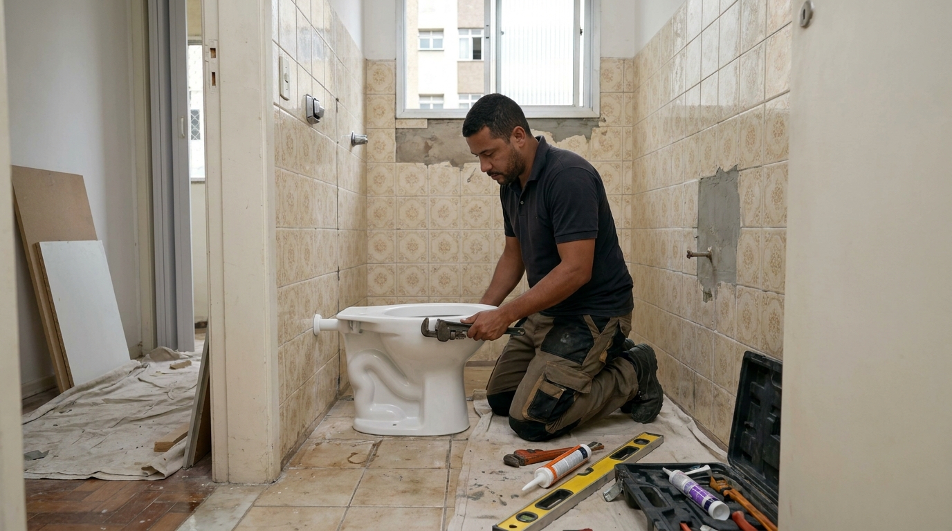 Reforço de vedação sanitária em Indaiatuba-SP